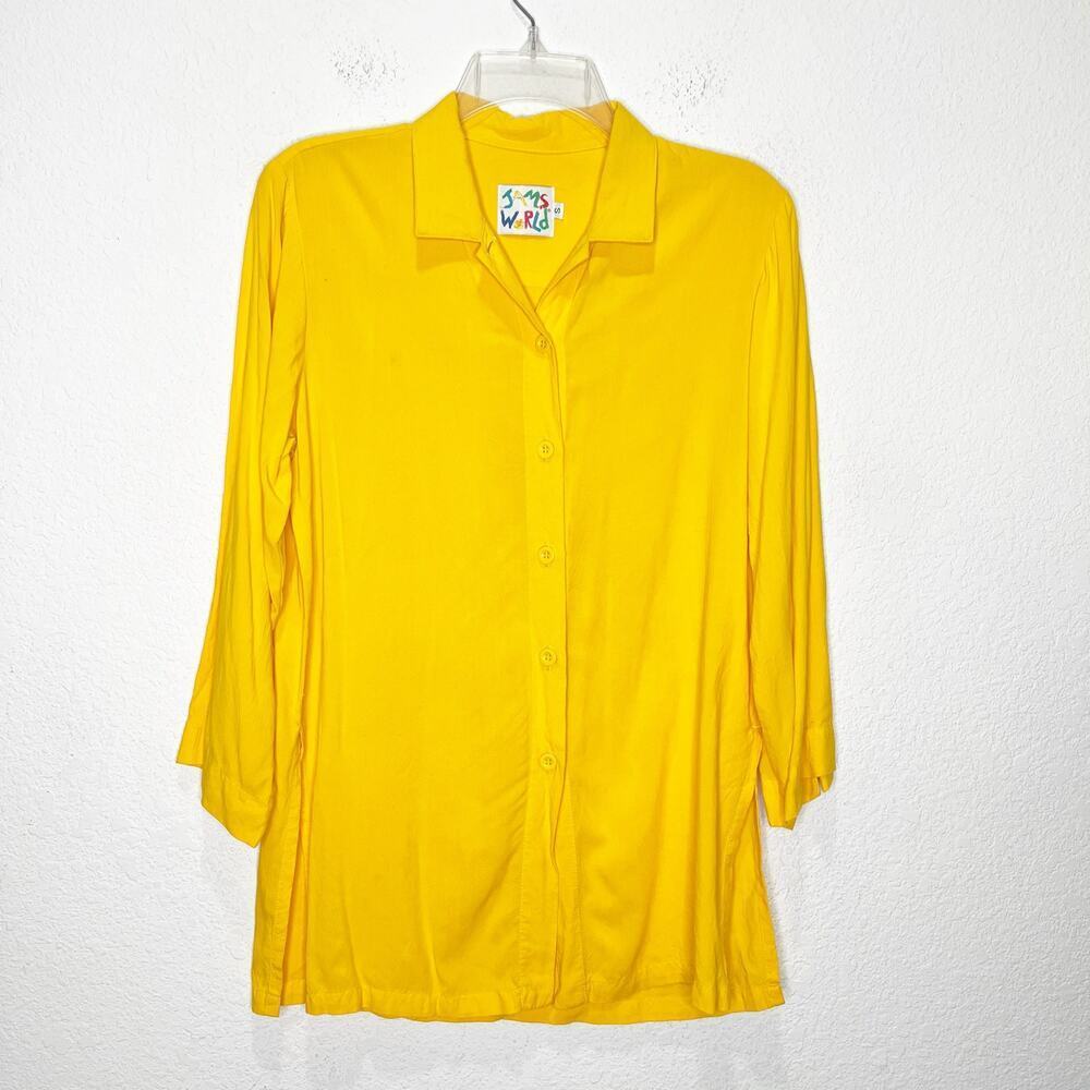 Jams World Rayon Saffron Vintage Top Button Down